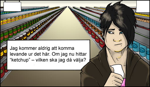 Serie-illustration som handlar om valmöjligheter